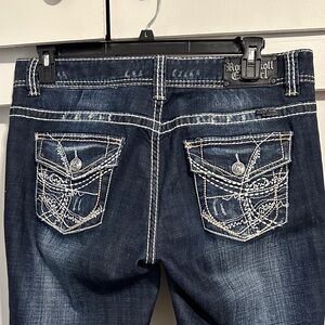 33x36 Rock & Roll Cowgirl Jeans Dark Blue Women's Jeans